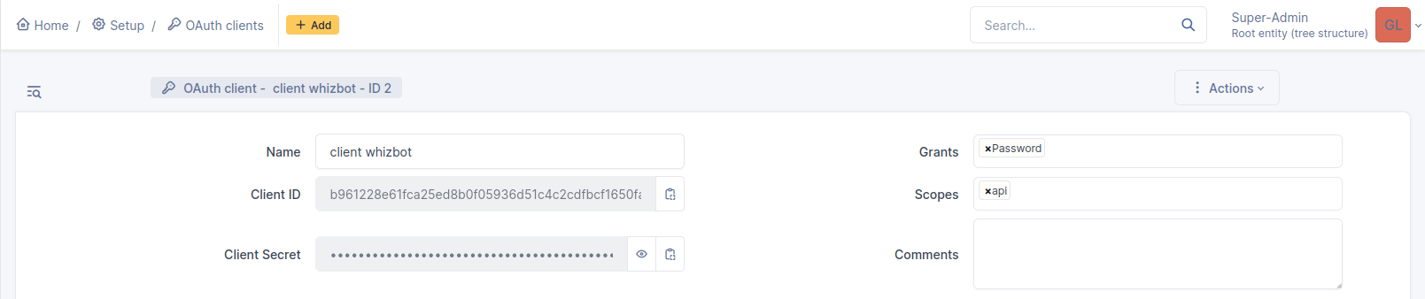 glpi oauth